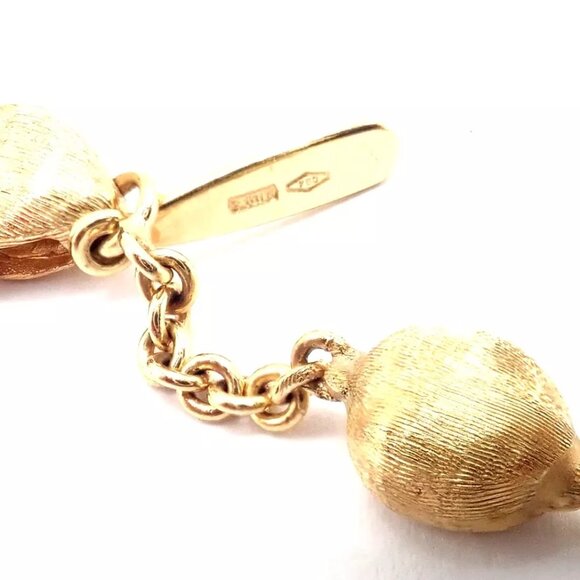 Authentic! Marco Bicego 18k Yellow Gold Amethyst Rhodolite Garnet 31" Necklace - Picture 4 of 9